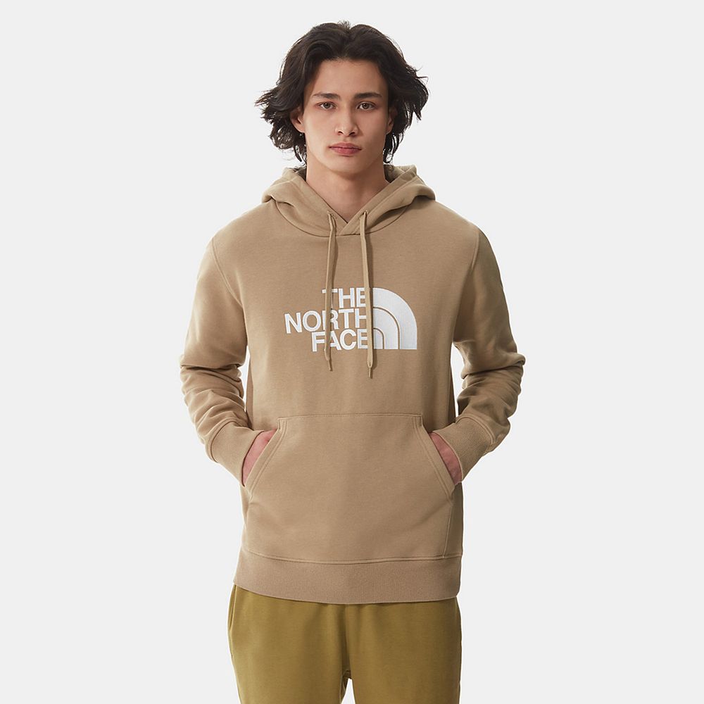 The North Face Hoodie Mens Australia - The North Face Drew Peak Khaki (SKB-879204)